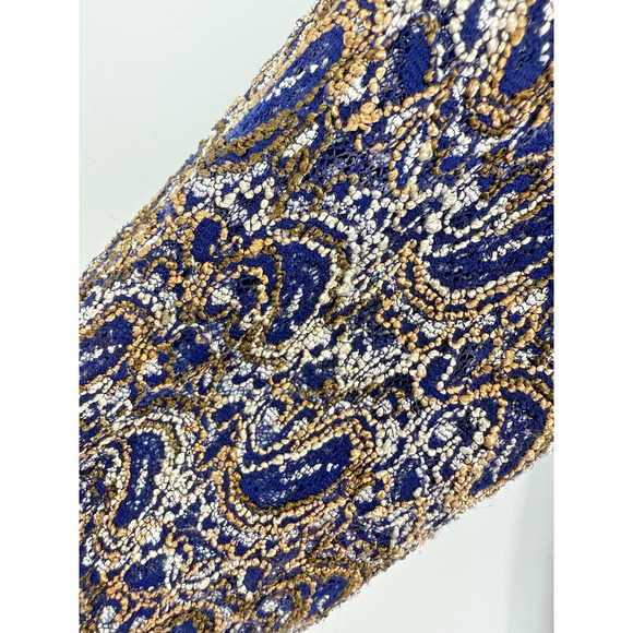 CJ Banks Blouse Size 2X Lace Overlay Eclectic Maximalist Artsy Unique Feminine - Picture 4 of 7